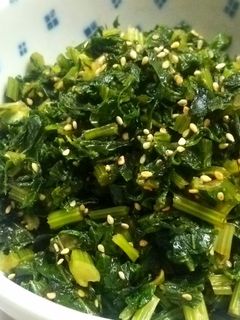 セロリの葉のふりかけ・佃煮ごま油炒め-レシピのメイン写真
