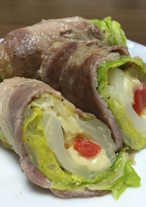 春野菜たっぷり 焼きロールキャベツ-レシピのメイン写真