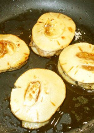 たけのこ・ひき肉はさみ焼き♪たけのこ水煮-レシピのメイン写真
