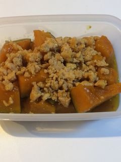 かぼちゃのそぼろあん煮-レシピのメイン写真