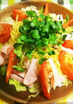 まるごとトマトDE冷やし中華ぽいサラダ♪-レシピのメイン写真