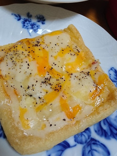 お揚げのピザ風カリカリ焼き☆ほんのり醤油-レシピのメイン写真