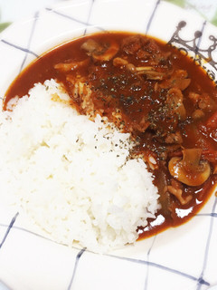 簡単!!完熟トマトのハヤシライス-レシピのメイン写真