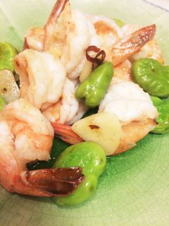 海老と空豆のガーリックソテー-レシピのメイン写真