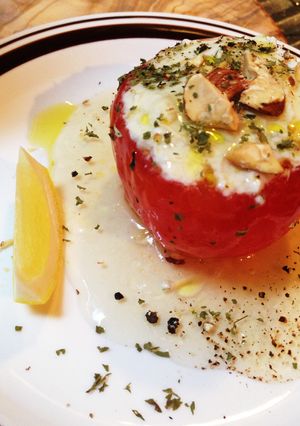 ブルサンとトマトの前菜 コンソメ餡仕立て-レシピのメイン写真