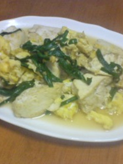 ニラ・タマ・豆腐-レシピのメイン写真