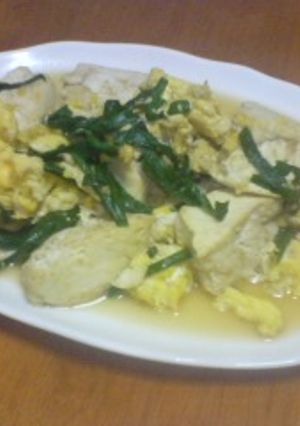 ニラ・タマ・豆腐-レシピのメイン写真