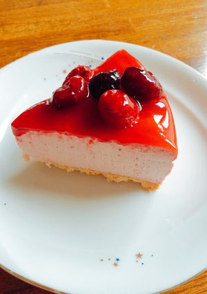ラズベリーチーズケーキ-レシピのメイン写真