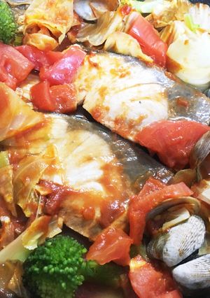 ぶりのトマトパッツァ-レシピのメイン写真
