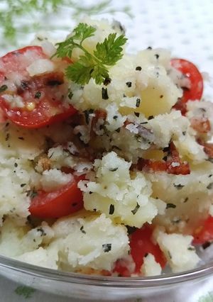 バジル香るトマトとベーコンのポテトサラダ-レシピのメイン写真