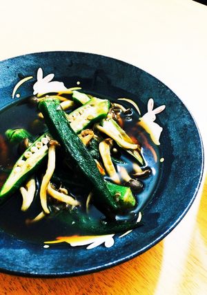オクラとしめじの焼きびたし-レシピのメイン写真