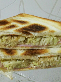 ロースハムとキャベツのトーストサンド-レシピのメイン写真