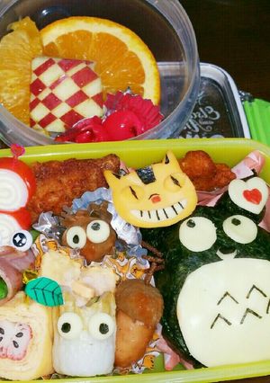 トトロと仲間達♡キャラ弁-レシピのメイン写真