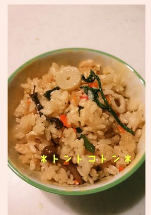山菜おこわ-レシピのメイン写真