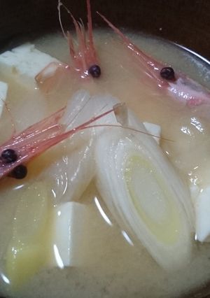 甘エビの頭のお味噌汁-レシピのメイン写真