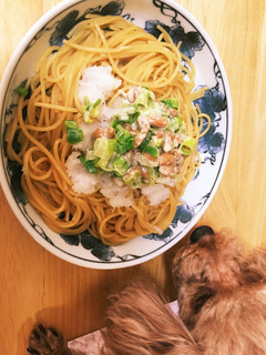 アマドコロ&納豆&大根おろしの和風パスタ-レシピのメイン写真