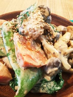 野菜のきな粉あえ-レシピのメイン写真