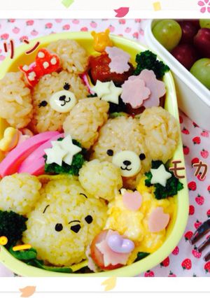 キャラ弁☆ツムツム☆プーさんと☆-レシピのメイン写真