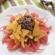 まるごとトマトのごまドレタコス風サラダ