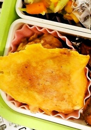 順番変えてふんわりお弁当用チキンピカタ-レシピのメイン写真
