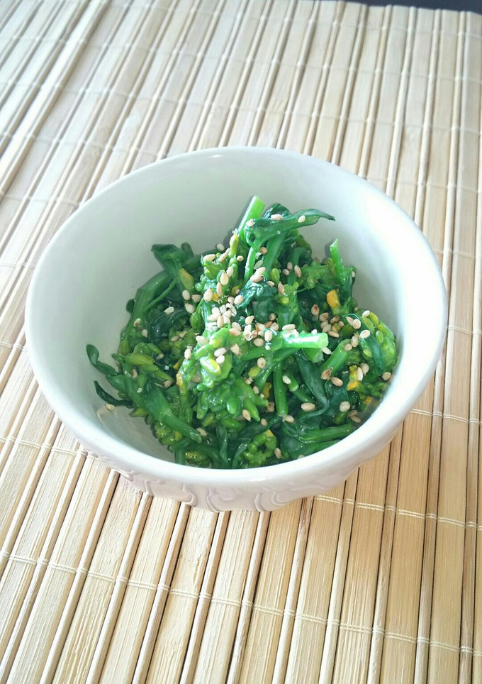 まるごと○菜の花のゴマ和え-レシピのメイン写真