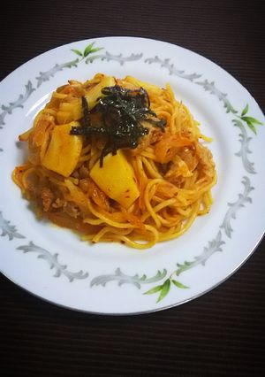 本格的 豚キムチ焼きそば 筍や旬の茸で-レシピのメイン写真