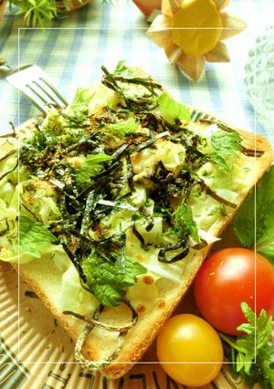 磯香る❀春キャベのさっぱり和トースト-レシピのメイン写真