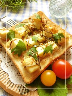 柚子*紫蘇香る❀卵どうふの和トースト-レシピのメイン写真