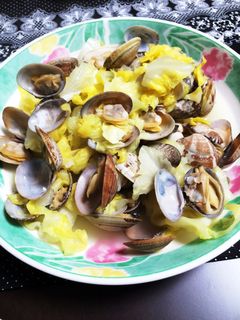 アサリとキャベツの酒蒸し☆-レシピのメイン写真