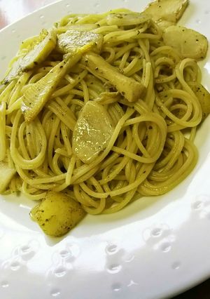 掘りたて筍と新じゃがのジェノベーゼパスタ-レシピのメイン写真