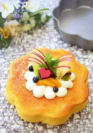フラワースフレチーズケーキ-レシピのメイン写真