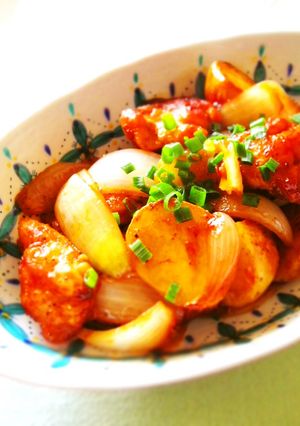 鶏肉と新じゃがの和風ケチャップ炒め♪-レシピのメイン写真