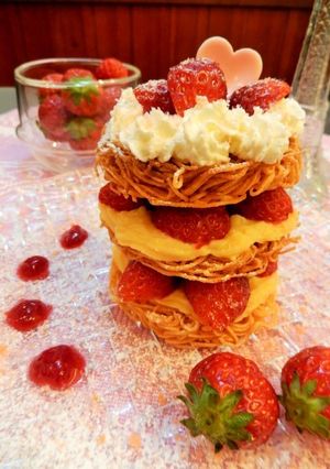 パスタでミルフィーユ-レシピのメイン写真