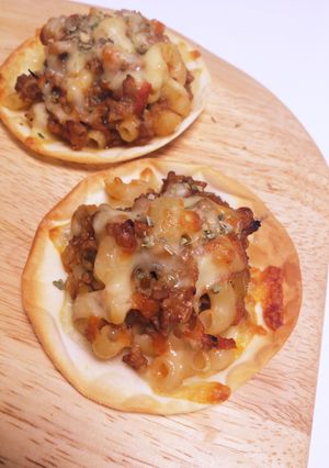 餃子の皮で! ミニスパピザ-レシピのメイン写真