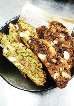 抹茶とほうじ茶の和い和いビスコッティ-レシピのメイン写真