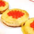 チーズがとろける、いくら乗せ大根