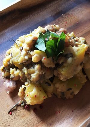 残念なかぼちゃ救済!かぼちゃとお豆の煮物-レシピのメイン写真