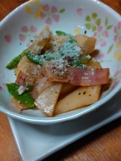 たけのことベーコンのバターしょうゆ麹炒め-レシピのメイン写真
