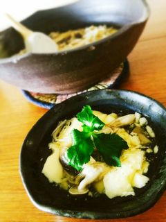 大鉢で★きのこあんの優しい茶碗蒸し-レシピのメイン写真