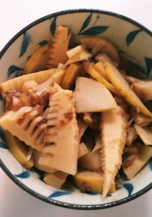 毎年春を感じるタケノコ鰹節！家の味付煮物-レシピのメイン写真