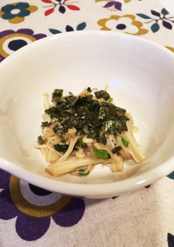 海苔香る！えのきのだし風味炒め-レシピのメイン写真