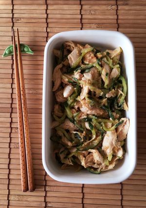 作り置き*酢しょうがでヘルシー棒々鶏風♪-レシピのメイン写真