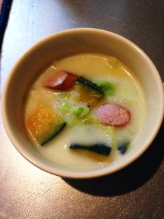 春キャベツとかぼちゃのミルクスープ-レシピのメイン写真