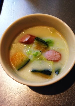 春キャベツとかぼちゃのミルクスープ-レシピのメイン写真