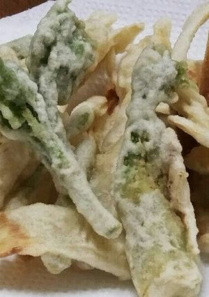 うどの葉と皮の天ぷら☆香り爽やか〜♪-レシピのメイン写真