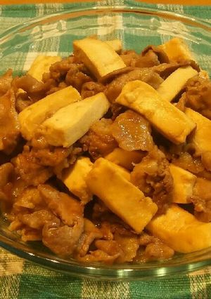 ご飯がすすむ♪豚と豆腐炒め-レシピのメイン写真