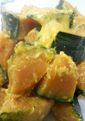 簡単！ホクホクになるカボチャの豆乳煮-レシピのメイン写真