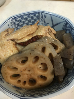 レンコンと手羽先の煮付け-レシピのメイン写真