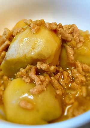 簡単!里芋の甘辛そぼろ煮-レシピのメイン写真