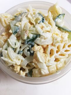 新玉ねぎとスクランブルエッグのサラダ♢-レシピのメイン写真